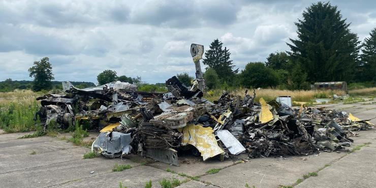 Залишки літака Су-24М