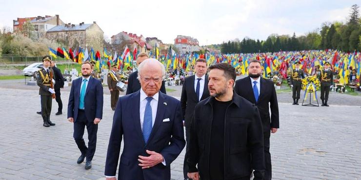 Король Швеції Карл XVI Густав приїхав до Львова і зустрівся із Зеленським