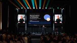 Global Culture Forum 2026 — архітектура та відбудова України Учасники дискусії про архітектуру та розвиток міст на Global Culture Forum 2026.