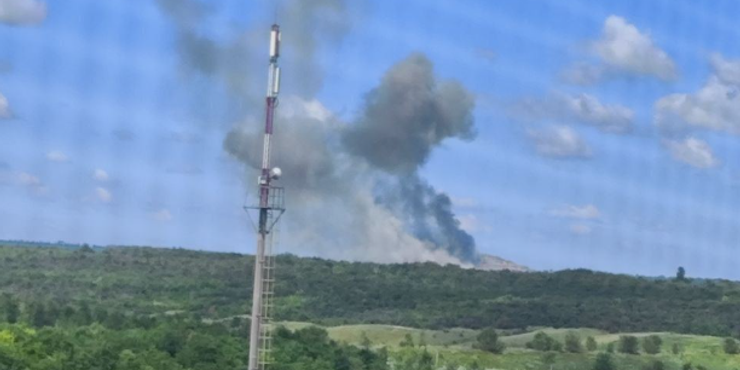 ЗСУ показали фото і відео ураження складу російських ракет в Луганську