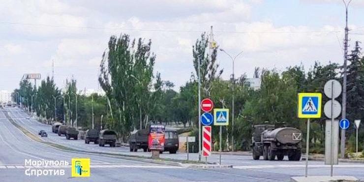 У Маріуполі зафіксовано найбільше переміщення військової техніки РФ у бік Бердянська