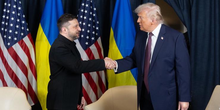 Зеленський і Трамп у Давосі Зеленський і Трамп у Давосі