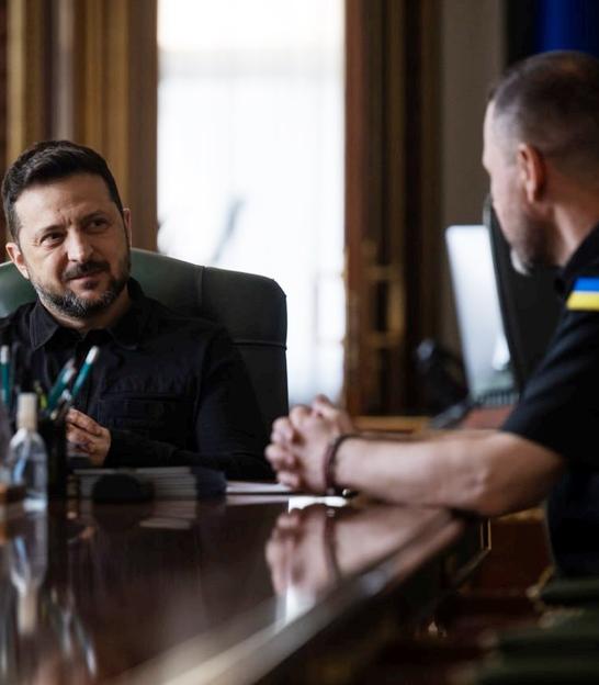 Президент України Володимир Зеленський і секретар РНБО Ігор Клименко