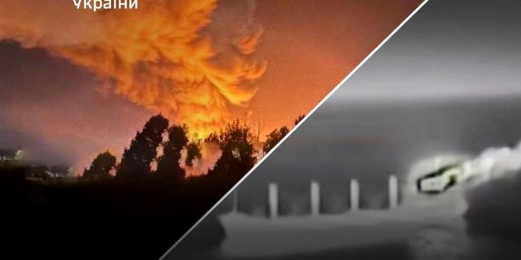ЗСУ уразили танкер, понтонну переправу й інші військові об'єкти Росії ЗСУ уразили танкер, понтонну переправу й інші військові об'єкти Росії