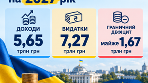 Проєкт держбюджету на 2027 рік: аналізуємо непідкріплені доходи, рекордні видатки на оборону та нові податки Проєкт держбюджету на 2027 рік: аналізуємо непідкріплені доходи, рекордні видатки на оборону та нові податки