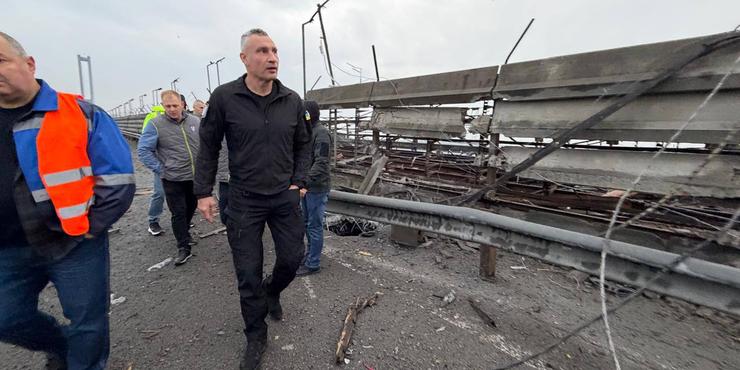 Ракетний удар по Південному мосту пошкодження Південного мосту