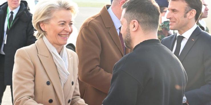 Президентка Єврокомісії зустріла Зеленського у Брюсселі