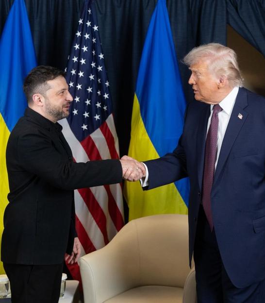 Зеленський і Трамп у Давосі