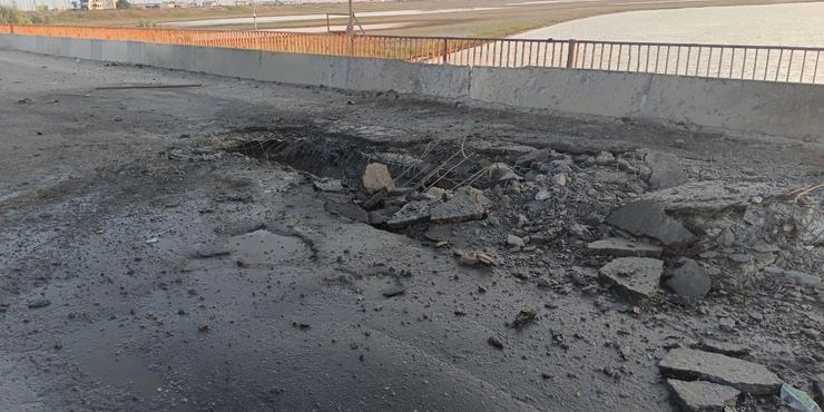 Опубліковано відео ймовірного удару ЗСУ по Чонгарському мосту