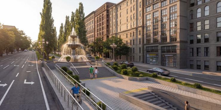 У мерії Києва показали проєкт фонтану, який збудують на місці пам'ятника Леніну на Хрещатику