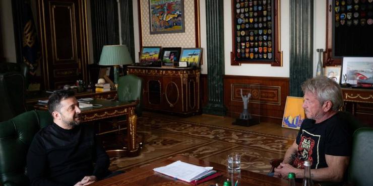 Шон Пенн приїхав до Києва та зустрівся із Зеленським: актор пропустив "Оскар" заради візиту в Україну