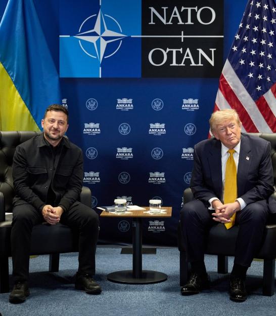 Президент України Володимир Зеленський та американський лідер Дональд Трамп