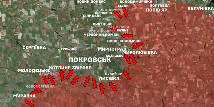 У Генштабі ЗСУ повідомили про поточну ситуацію в районі Покровська: тривають штурми і блокування противника
