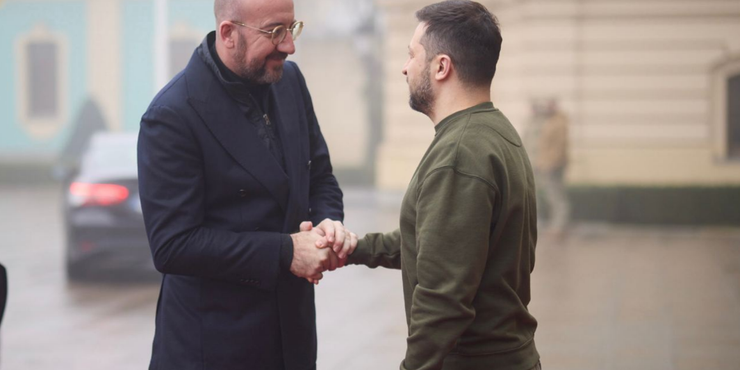 Президент Зеленський зустрівся в Києві з президентом Євроради Мішелем