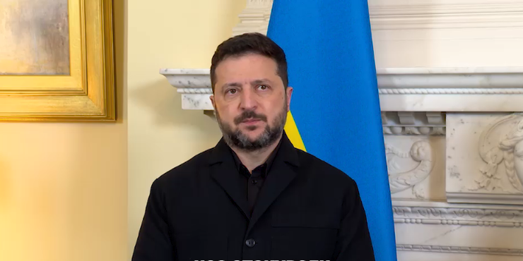 РФ проводить одну з найбільших атак, користуючись проблемами зі Starlink, — Зеленський Володимир Зеленський в Великобританії