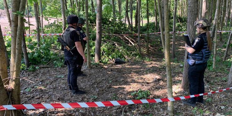У лісі на Київщині виявили частину "Шахеда" з вибухівкою