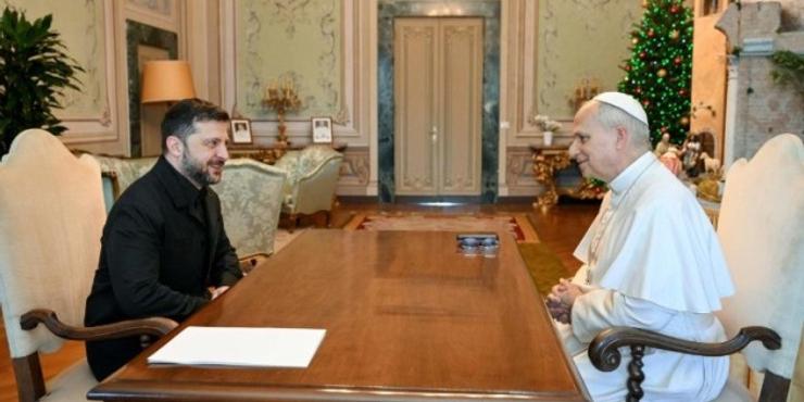 Зеленський втретє зустрівся з Папою Римським