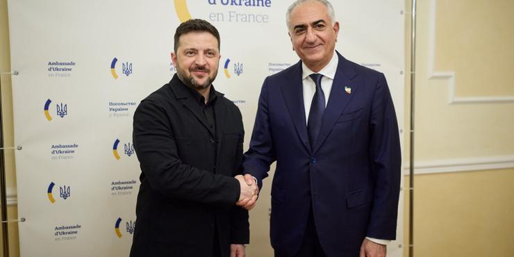 Зеленський зустрівся зі спадкоємним принцом Ірану Резою Пахлаві