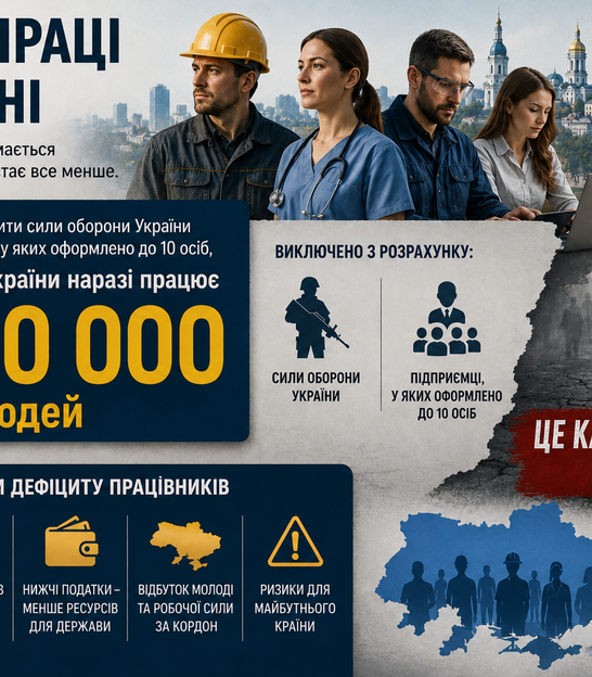 Комітет Ради: «В Україні працює лише 4 млн 900 тис. людей. Це катастрофічна цифра»