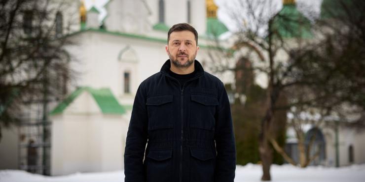 У четверту річницю повномасштабного вторгення РФ в Україну Зеленський вперше показав свій бункер на Банковій