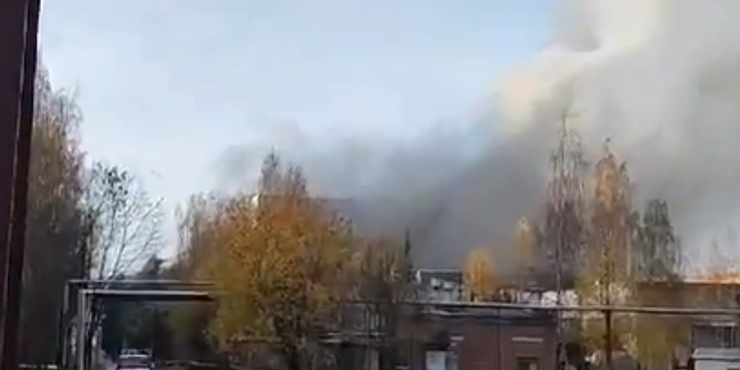 Біля Москви горів завод "Электроизолит" та приміщення цеху спеціального машинобудування: що відомо