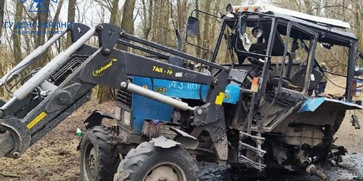 У Чернігівському районі на міні підірвався трактор