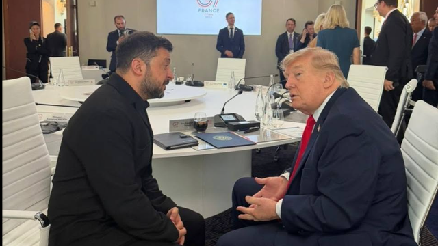Зеленський і Трамп на G7