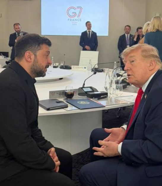 Зеленський і Трамп на G7