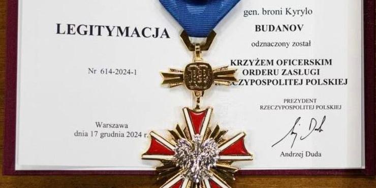 Буданов слідом за Сибігою відмовився від хреста "За заслуги перед Польщею" на тлі скандалу із Зеленським