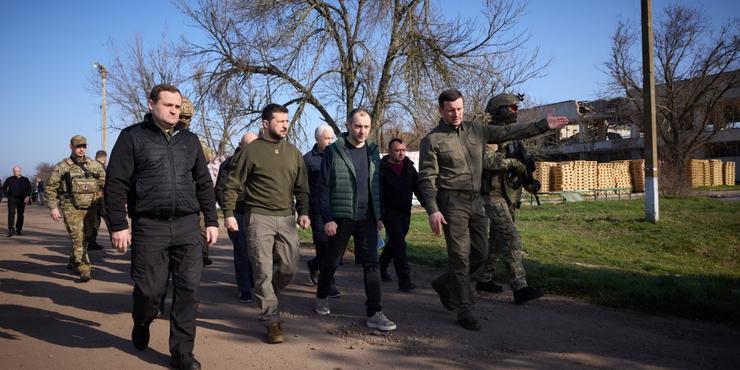 Зеленський приїхав у Херсонську область